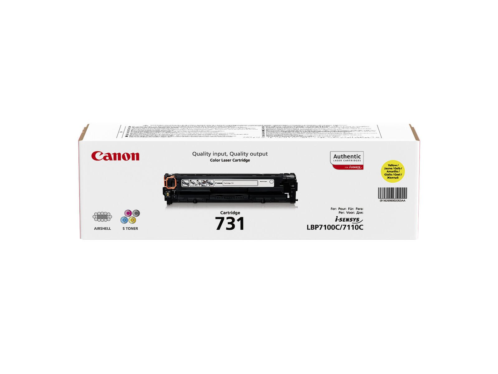 Canon Original Toner 731Y gelb 1.500 Seiten (6269B002)