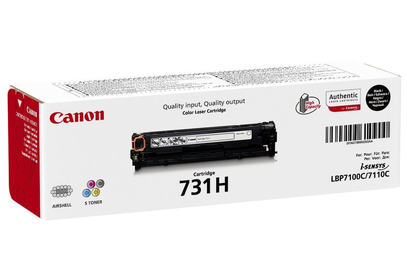 Canon Original Toner 731H schwarz hohe Kapazität 2.400 Seiten (6273B002)