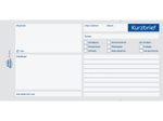 AVERY Zweckform Kurzbrief 1/3 DIN A4 Formularbuch 1020 - 100 Blatt
