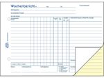 AVERY Zweckform Wochenbericht Formularbuch 1311 - 2 x 50 Blatt