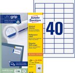 AVERY Zweckform Etiketten 3657 weiß 48,5 x 25,4 mm - 4.000 Stück