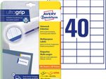 AVERY Zweckform Etiketten 4780 weiß 48,5 x 25,4 mm - 1.200 Stück