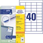 AVERY Zweckform Etiketten 4780 weiß 48,5 x 25,4 mm - 1.200 Stück