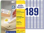 AVERY Zweckform Etiketten L4731REV-25 weiß 25,4 x 10,0 mm - 5.670 Stück