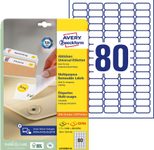 AVERY Zweckform Etiketten L4732REV-25 weiß 35,6 x 16,9 mm - 2.400 Stück
