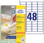 AVERY Zweckform Etiketten L4736REV-25 weiß 45,7 x 21,2 mm - 1.440 Stück