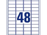 AVERY Zweckform Etiketten L4736REV-25 weiß 45,7 x 21,2 mm - 1.440 Stück