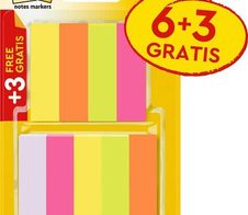 Post-it® Page Marker 6x 100 Blatt + 3 gratis - 15 x 50 mm - violett, neongrün, neongelb, neonpink, neonorange