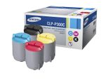 Samsung Original CLP-P300C Rainbow-Kit schwarz cyan magenta gelb 1.000 Seiten (CLP-P300C/ELS) für CLP-300