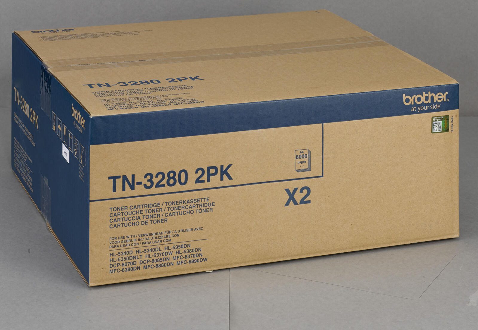 Brother Original TN3280 Toner Doppelpack schwarz 2x 8.000 Seiten (TN-3280TWIN)