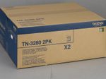 Brother Original TN3280 Toner Doppelpack schwarz 2x 8.000 Seiten (TN-3280TWIN)