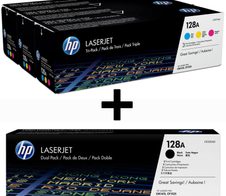 HP Original 128A Toner 5er Set - schwarz (2), cyan, magenta, gelb