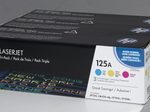 HP Original 125A Toner Tri-Pack cyan, magenta, gelb 1.400 Seiten (CF373AM)