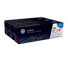 HP Original 125A Toner Tri-Pack cyan, magenta, gelb 1.400 Seiten (CF373AM)