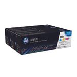 HP Original 125A Toner Tri-Pack cyan, magenta, gelb 1.400 Seiten (CF373AM)