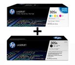 HP Original 305A Toner - 4er Multipack (CF370AM, CE410A)