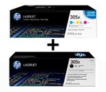 HP Original 305A/305X Toner - 4er Multipack (CF370AM, CE410X)