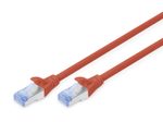 DIGITUS Patch-Kabel RJ-45 (M) zu RJ-45 (M) 10m CCA SF/UTP Cat 5e rot (DK-1532-100/R)