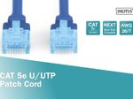 DIGITUS Patch-Kabel RJ-45 (M) zu RJ-45 (M) 3 m CCA U/UTP Cat 5e blau (DK-1512-030/B)