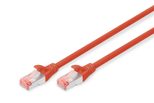 DIGITUS Patch-Kabel RJ-45 (M) zu RJ-45 (M) 1m Kupfer S/FTP Cat 6 rot (DK-1644-010/R)