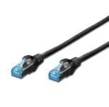 DIGITUS Patch-Kabel RJ-45 (M) zu RJ-45 (M) 2m Kupfer SF/UTP Cat 5e schwarz (DK-1531-020/BL)