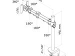 Neomounts FPMA-D960 Tischhalterung für Flachbildschirme bis 30" (76 cm) - Schwarz