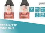 DIGITUS Patch-Kabel RJ-45 (M) zu RJ-45 (M) 0.5m Kupfer S/FTP Cat 6 schwarz (DK-1644-005/BL)