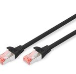 DIGITUS Patch-Kabel RJ-45 (M) zu RJ-45 (M) 1m Kupfer S/FTP Cat 6 schwarz (DK-1644-010/BL)
