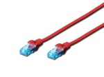 DIGITUS Patch-Kabel RJ-45 (M) zu RJ-45 (M) 3 m CCA U/UTP Cat 5e rot (DK-1512-030/R)