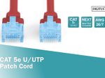 DIGITUS Patch-Kabel RJ-45 (M) zu RJ-45 (M) 3 m CCA U/UTP Cat 5e rot (DK-1512-030/R)