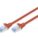 DIGITUS Patch-Kabel RJ-45 (M) zu RJ-45 (M) 3m CCA SF/UTP Cat 5e rot (DK-1532-030/R)