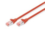 DIGITUS Patch-Kabel RJ-45 (M) zu RJ-45 (M) 2m Kupfer S/FTP Cat 6 rot (DK-1644-020/R)