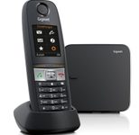 Gigaset E630 Großtastentelefon mit Rufnummernanzeige, schnurlos IP65 - schwarz