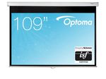 Optoma DS-1109PMG+ Manuelle Pull Down Leinwand Wand-/Deckenmontage, 16:10, (109") 277 cm