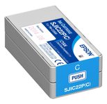 Epson Original SJIC22P Druckerpatrone cyan 32ml (C33S020602)