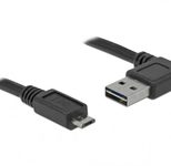 DeLOCK Kabel EASY-USB 2.0 Typ-A Stecker zu USB 2.0 Typ Micro-B Stecker gewinkelt links 2m