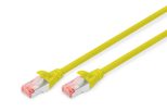 DIGITUS Patch-Kabel RJ-45 (M) zu RJ-45 (M) 0.5m Kupfer S/FTP Cat 6 gelb (DK-1644-005/Y)