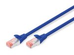 DIGITUS Patch-Kabel RJ-45 (M) zu RJ-45 (M) 1m Kupfer S/FTP Cat 6 blau (DK-1644-010/B)