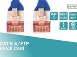 DIGITUS Patch-Kabel RJ-45 (M) zu RJ-45 (M) 1m Kupfer S/FTP Cat 6 blau (DK-1644-010/B)