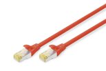 DIGITUS Patch-Kabel RJ-45 (M) zu RJ-45 (M) 0.5m Kupfer S/FTP Cat 6a rot (DK-1644-A-005/R)