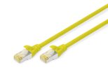 DIGITUS Patch-Kabel RJ-45 (M) zu RJ-45 (M) 0.5m Kupfer S/FTP Cat 6a gelb (DK-1644-A-005/Y)