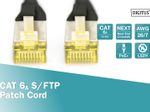 DIGITUS Patch-Kabel RJ-45 (M) zu RJ-45 (M) 7m Kupfer S/FTP Cat 6a schwarz