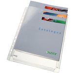LEITZ Prospekthüllen DIN A4 transparent genarbt 0,17 mm - 5 Stück