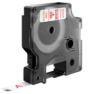DYMO® Original D1-Schriftband für LabelManager™ 9mm x 7m - rot auf weiss