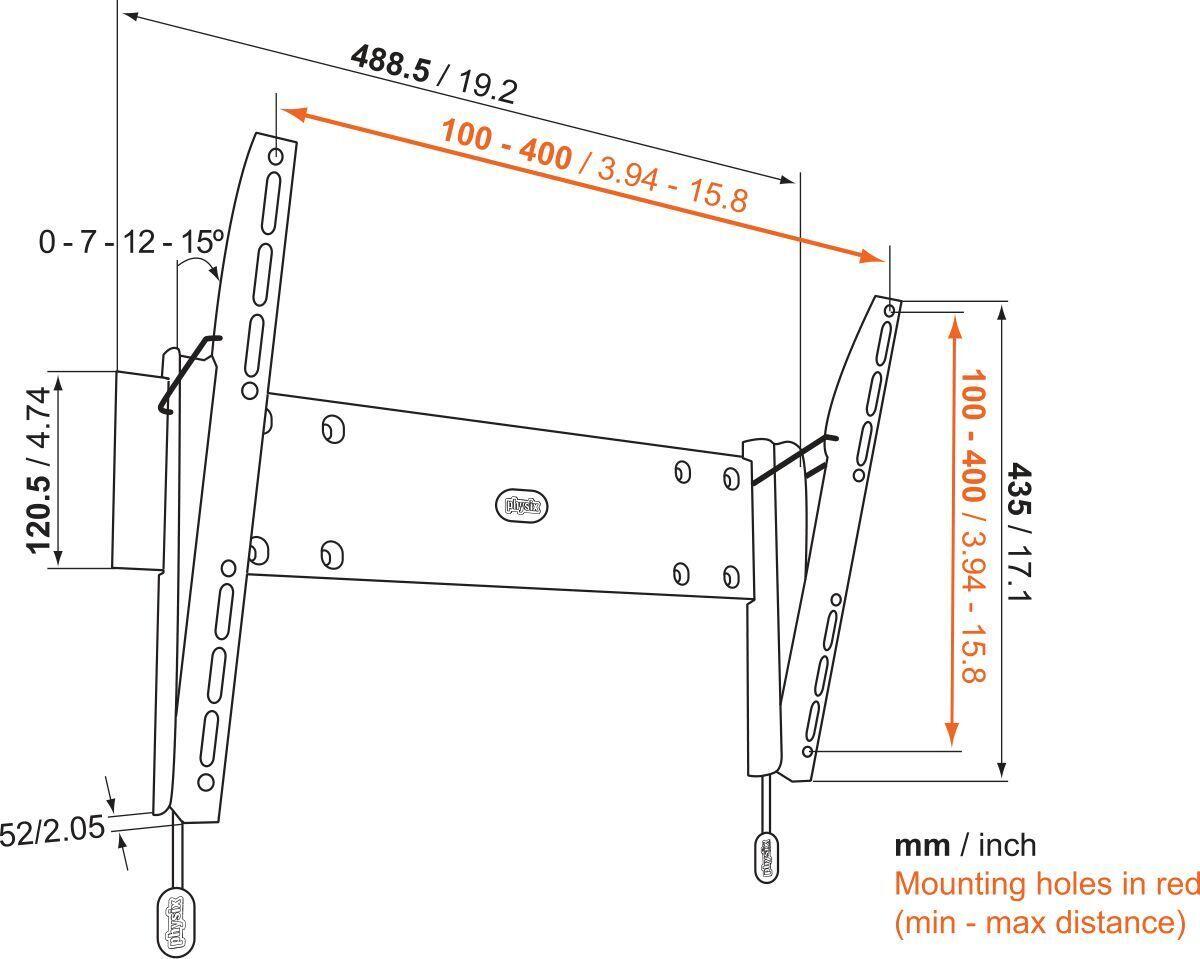 Vogel's BASE 15 M TV-Wandhalterung für 81-140 cm (32-55")