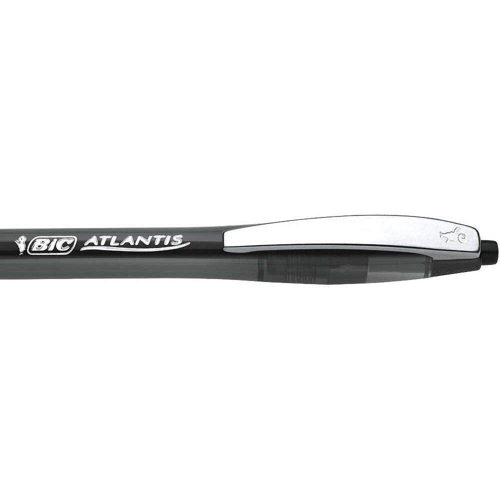 BIC Kugelschreiber ATLANTIS Soft schwarz - Schreibfarbe schwarz
