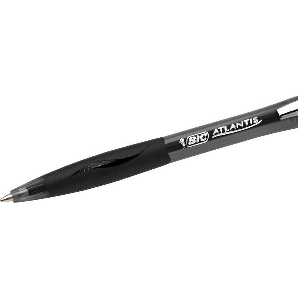 BIC Kugelschreiber ATLANTIS Soft schwarz - Schreibfarbe schwarz