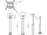 Vogel's PPC 1555 Projektor-Deckenhalterung für 30-337mm Durchmesser