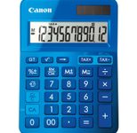 Canon LS-123K Basisrechner 12 Stellen Solarpanel & Batterie blau