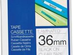 Brother Original P-Touch Farbband schwarz auf transparent (TZE-161)